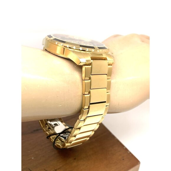 Bulova Men's Watch 97D121 Chronograph Gold Tone Stainless Steel Diamond Dial - Picture 12 of 14